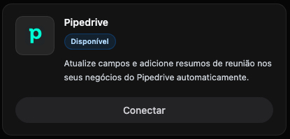 Conector Pipedrive disponível na Donnah
